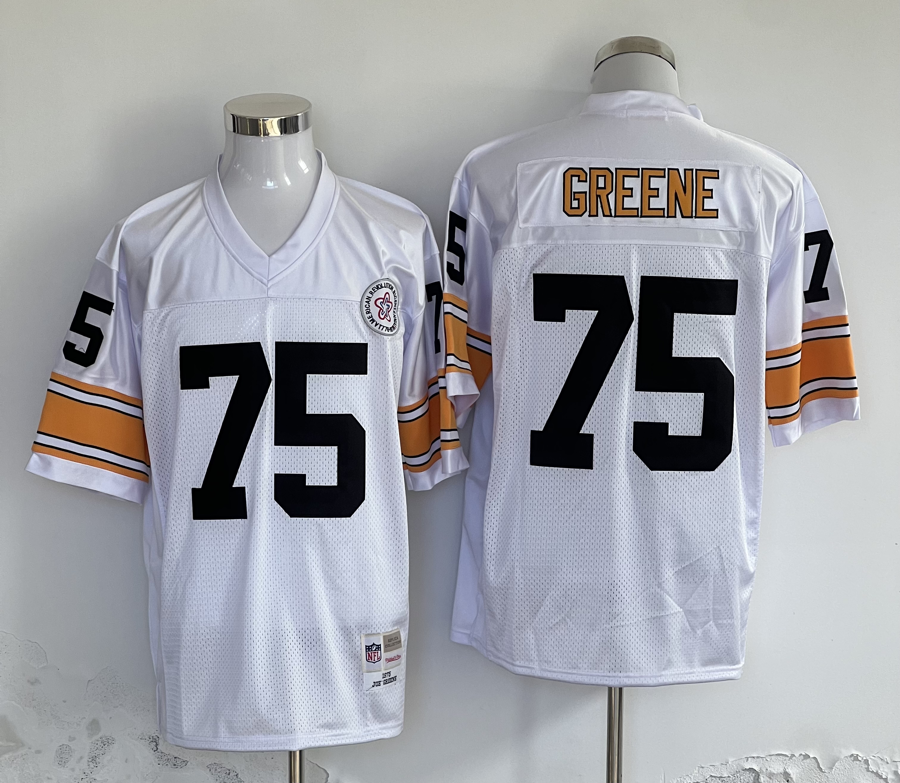 Men's Pittsburgh Steelers Joe Greene Mitchell & Ness White Legacy Jersey